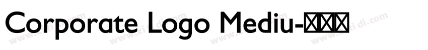 Corporate Logo Mediu字体转换